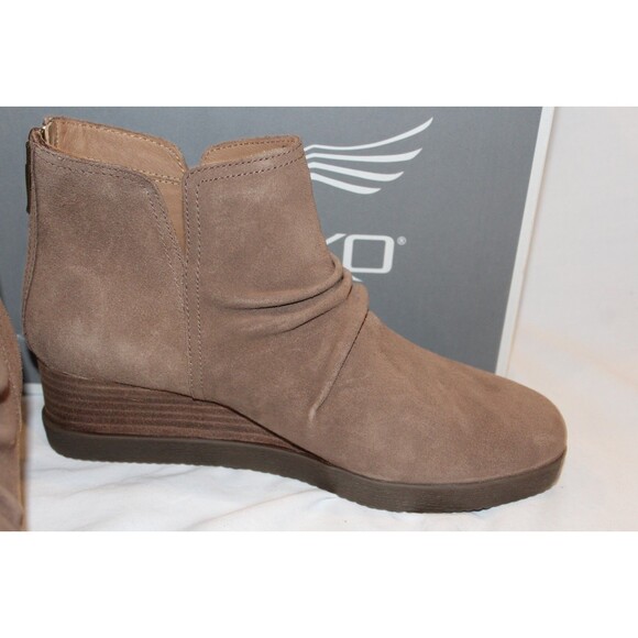 DANSKO WOMEN'S STEPHANIE WATERPROOF MOREL SUEDE BACK ZIP ANKLE BOOTS EU 41 - Picture 5 of 7